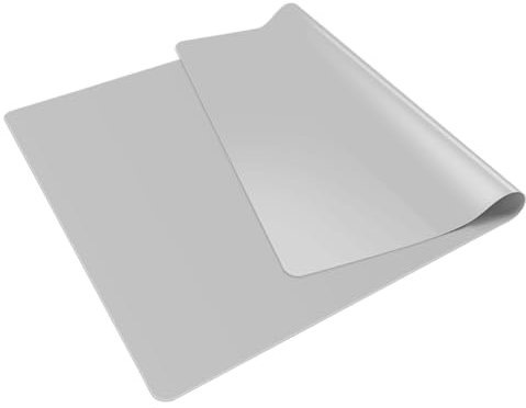 HOTUT Silicone Mat, 70×50 cm Non-Stick Heat Resistant Countertop Mat, Multipurpose Nonstick Pastry Mat, Countertop Protector, Non-Slip Silicone Pastry Mat, Placemat for Pie/Cake/Pizza Mats - Grey