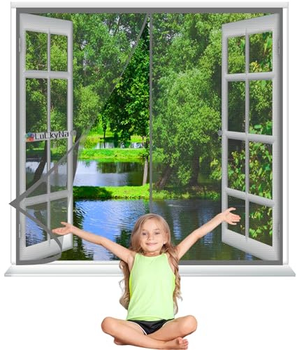 Moustiquaire sur Mesure de Porte Gris 60x80cm Moustiquaire magnétique Fermeture automatique Pour porte de balcon salon terrasse Facile à Installer