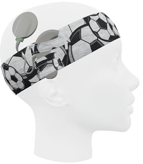 SmartEAR Universal SmartEar-huvudband för ljudprocessorer och cochleaimplantat – Full komfort och tillförlitligt skydd mot svett och smuts - Bollar, storlek S