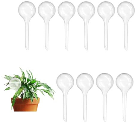 Naisfei 10 Pcs Watering Bulbs, Self-Watering Globes, Automatic Device for Indoor and Outdoor Plants