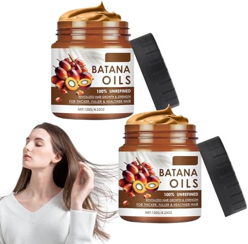 Aceite De Batana Para El Crecimiento Del Cabello - Bálsamo Capilar Natural Puro Para Cabello Suave, Brillante Y Con Más Volumen - Para Cuero Cabelludo Y Pérdida De Cabello - Pack De 2 Unidades