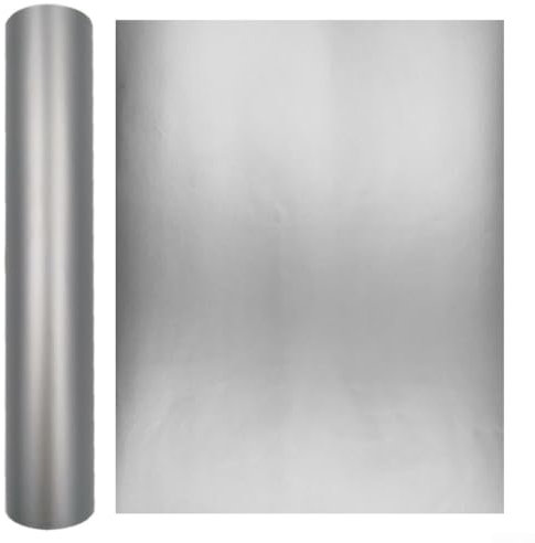 Vinyl-Schriftzug, Bastelfolie, flexibles Material für einzigartige Dekoration an Tassen und Wänden (30 x 100 cm, Silber)