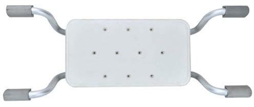 SUPBEI Asiento de Banco de baño suspendido, Silla de Ducha de bañera de aleación de Aluminio Resistente Asiento de baño de bañera para Adultos Mayores discapacitados o heridos,Blanca
