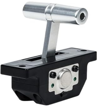 LNHHG T-BAR Video Push Rod 101 Joystick de un solo eje, Hall Industrial Joystick Modelo Aviones Drone Pull Rod(Silver 5V output 0-5V)