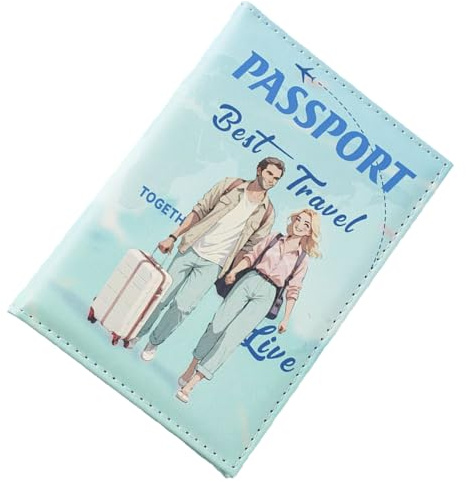 Generiskt passfodral för tryck, passkort, kort, kort, plånbok, 1 del, perfekt för par, kvinnor, barn, kontor, kontor, resor, tillbehör, 11,8 x 8 x 6 cm, Burgund, Siehe Beschreibung, Se beskrivning