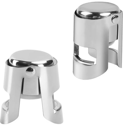 2 Pcs Champagne Bottle Stopper – Leak-Proof Sparkling Wine Stoppers, Reusable Champagne Sealer, Preserves Freshness