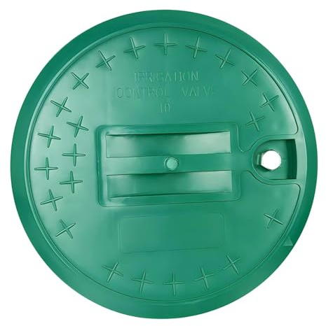 perfk Coperchio per Scatola valvole Coperchio per Scatola valvole irrigatore Rotondo Facile da installare Accessori di Protezione Protettore per Giardino, 10 inch