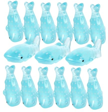 ifundom Figurines de Requins Miniatures en Résine, Lot de 20 Pièces | Décor Créatif pour Pelouse ou Voiture, Style Océan, Petits Animaux Marins, Accessoires de Micro Paysage
