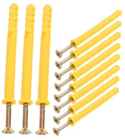 Operitacx 20piezas Combinación De Tornillos De Expansión Para Paneles Plástico Resistentes Anclajes y Tornillos Autorroscantes Para Montaje Pared De Cocina