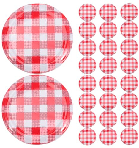UKCOCO 80 Pack Wide Mouth Canning Lids Reusable Mason Jar Lids Jar Lids for Canning Sealed Bottle Covers Storage Covers for Food Preservation Kitchen Storage and Home Supplies
