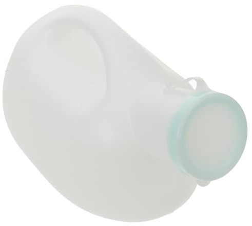 LALADEFIEE Orinal Portátil para Hombre con Tapa Botella Urinario de Plástico Resistente Recipiente de Orina para Viaje Hospital y Camping sin Fugas Masculino