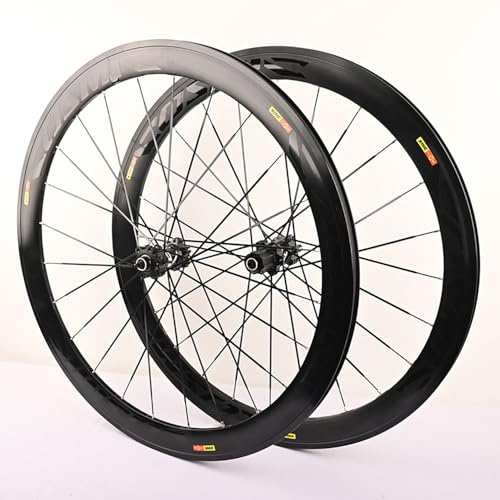 Rennrad-Laufradsatz 700C * 23C-25C-28C 40/50 Mm Aluminiumlegierung, C/V/Scheibenbremsfelge, Schnellspanner, 20-Loch-Nabe for 7-, 8-, 9-, 10- Und 11-Fach(Nero,50mm disc Brake.)