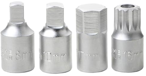 JoyousMall Llave de drenaje de aceite, llave de drenaje de aceite de 3 8 unidades, reparación automática, llave de tornillo de caja de cambios, herramienta de drenaje de aceite