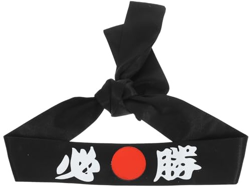 TINEASUR Japanisches Samurai Stirnband aus Baumwolle nicht Verformbar Komfortabel für Wettkampf und Andere Anlässe