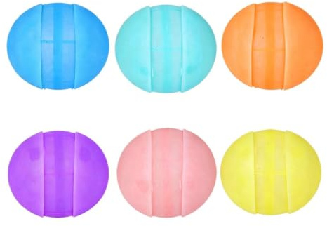 Reusable Water Balloons - 6 Pack Silicone Self Sealing Water Toys