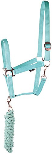 Harry's Horse Halfterset Initial, Farbe:Turquoise, Größe:Full