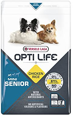 VERSELE-LAGA - Opti Life Senior Mini - Pienso para Perros Mayores - Razas pequeñas - 7,5kg