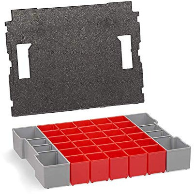 Boîte de Conservation L-BOXX 102 Boîte de Cloisonnement | A3 Inserts avec Couvercle Coussin | Première Classe Tri pour Petites Pièces | Idéal Système de Rangement
