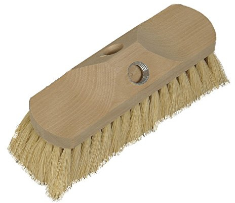 Teer-Bürste Fiber | 23 cm | ohne Stiel - mit Gewinde und Stielloch