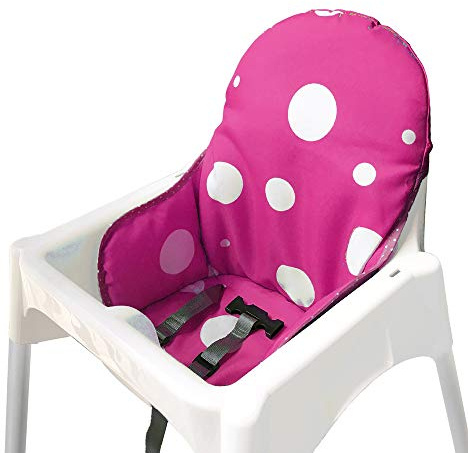 ZARPMA Sittskydd kudde för Ikea Antilop barnstol, tvättbar hopfällbar baby barnstol kudde bomull vadderad insats för Ikea barnstol (lila)