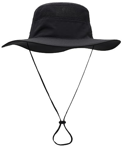 Outfly Breite Krempe Sonnenhut für Herren Damen Mesh Bucket Hat Leichter Bonnie Hut Outdoor Angelhut