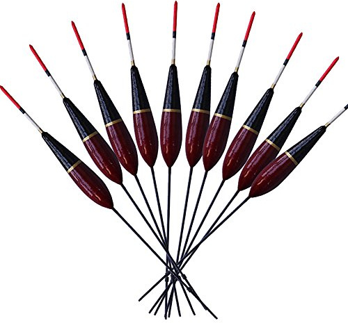 LSHEL 10 Stück Angeln Bobber Kork Float Antenne Balsaholz 2G 13,4 cm / 5,3 Zoll Angelzubehör