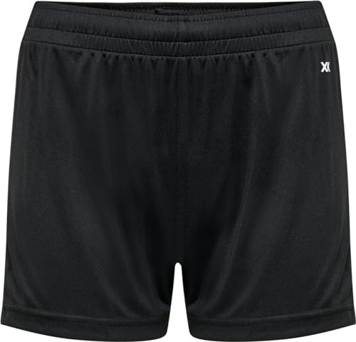 hummel Core XK Poly Sport Shorts Damen - Kurze Sporthose oder Laufshorts mit Verstellbarem Kordelzug im Bund - Atmungsaktiv & Schnelltrocknend - aus 100% Polyester