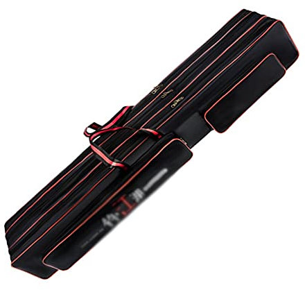 Angeltasche 2/ 3schayer 70/90/ 120/ 130 cm Angelbeutel Multifunktionale Angelrute Rolle Tackle Aufbewahrungstasche Tragbare Fangentriegelungsträger Angelrutenkoffer ( Color : 3 layer 130cm )