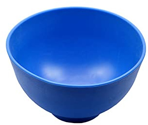 3Pcs Silicone Flexible Rubber Impression Mixed Alginate Bowl Mixing Bowls Blue, S