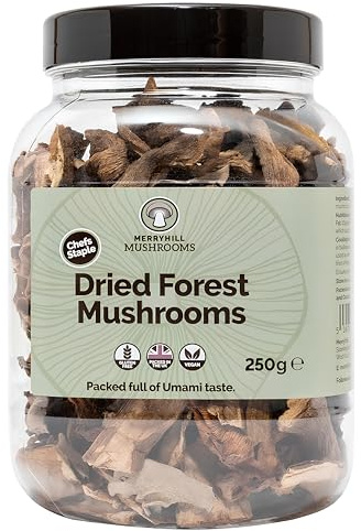 Merryhill Mushrooms - Dried Forest Mushrooms (Porcini, Chanterelle, Woodear Mushrooms) (250g)