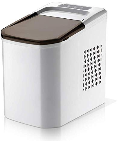 TEmkin Macchina per Il Ghiaccio Automatica Macchina per cubetti di Ghiaccio elettrica da banco Macchina per cubetti di Ghiaccio Portatile per Uso Domestico qujunji