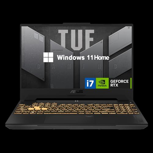 ASUS TUF 15.6 i7 RTX 4070 Gaming Laptop, 15.6 FHD 1920 * 1080 144Hz, Intel i7-13620H (Beats Intel i9-12900), NVIDIA GeForce RTX 4070, 64GB DDR5, 2TB SSD, RGB retroilluminato, Windows 15.6 1 Casa