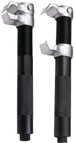 Ensemble d'outils de compresseur de ressort d'amortisseur - 2 x Design ergonomique de type griffe pour un démontage facile du ressort - Outil de jambe de force robuste pour camions et motos