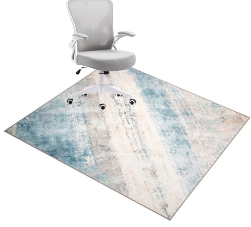 Honorstar Golvskyddsmatta för hårda golv, 120 x 150 cm, stolunderlägg, gamingmatta, golvskyddsmatta, kontorsstol, matta, rektangulär golvmatta, halkfri, kontorsstol, underlag, stolmattor (flerfärgad –