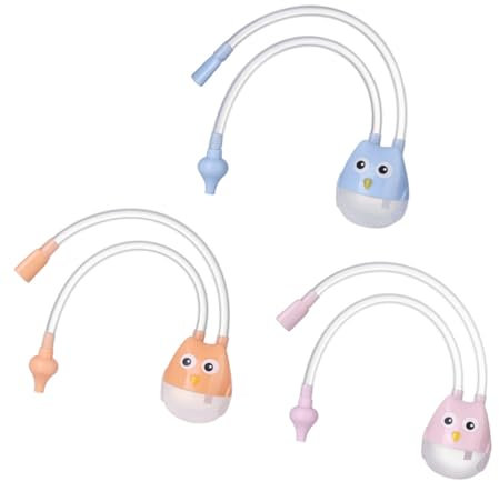 MOLUCKFU 3stücke Teiliges Nasensauger Manueller Nasensauger Mit Abnehmbaren Langlebigen Silikonspitzen Sicherer Nasenschleim-absauger Für Junge Mädchen Einfache Reinigung Leicht Und Tragbar