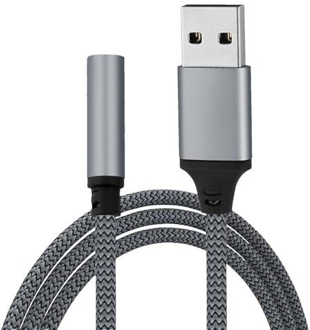 Adaptador de audio para tarjeta de sonido externo adaptador USB para auriculares, cable estéreo de audio, chip de decodificación integrado, ordenador de cable de audio de interfaz de 3,5 mm