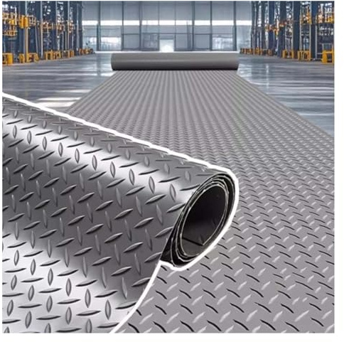 FOELANNE Suelos de Goma, Alfombra de Garaje Impermeable y Antideslizante de PVC, Rollo Gris, 80 x (100-1500) cm(80x100cm/31x39in)
