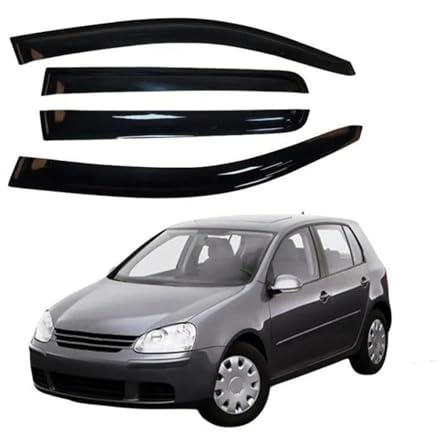 SQOFJGIGN Regenabweiser Für VW Für Golf 4 MK4 Fließheck 1997-2003 Fenster Visiere Regen Guard Vent Windabweiser Wetterschild Moulding Trim