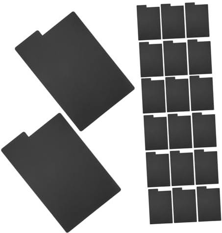 SHINEOFI 20 Pezzi Divisori per Dischi in Vinile Neri in Plastica Pp, Set, Organizzazione Rapida e Facile per Raccolta e Area di Stoccaggio Dischi