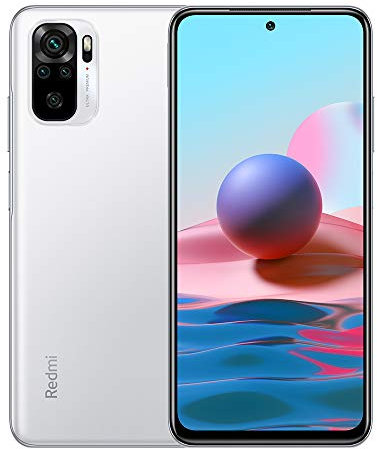 Xiaomi Redmi Note 10 Smartphone RAM 4GB ROM 128GB 6.43 AMOLED DotDisplay 5000mAh (typ) Batterie 33W Schnellladung 48MP Wide-Angle Kamera Weiß [Globale Version]