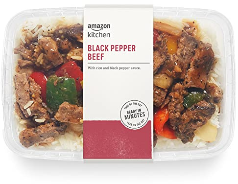 Amazon Kitchen, Black Pepper Beef, Single Serve Meal, 12 oz