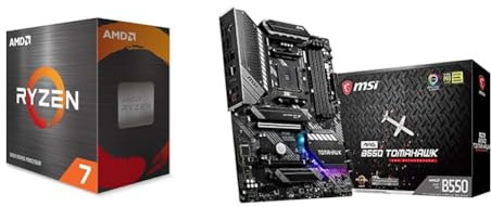 AMD Ryzen 7 5800X Box & MSI MAG B550 Tomahawk (AMD AM4 DDR4 M.2 USB 3.2 Gen 2 HDMI ATX Gaming Motherboard AMD Ryzen™ 5000 Prozessoren