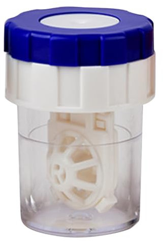 MYSUNBAR Contact Lens Case, Plastic, Barrel-Shaped, Multicoloured, Fashion, Manual Cleaner, Washing Machine, Portable, Travel, Gift Idea