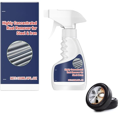 SEMINISMAR Dissolvant de Rouille en métal Robuste,Dissolvant de Rouille Haute Performance pour métal,Quick and Powerful Rust Removal,Dissolvant de Rouille Haute Performance pour métal,120ml