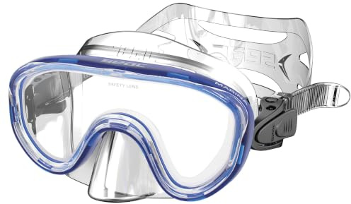 Seac Marina SLT, Maske für Kinder aus farbigem Silikon zum Schnorcheln und Spielen im Meer