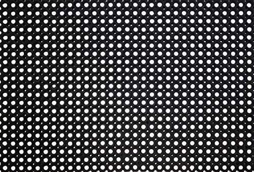 ID Mat M10 Caillebotis Caoutchouc Noir 120 x 80 x 1,7 cm