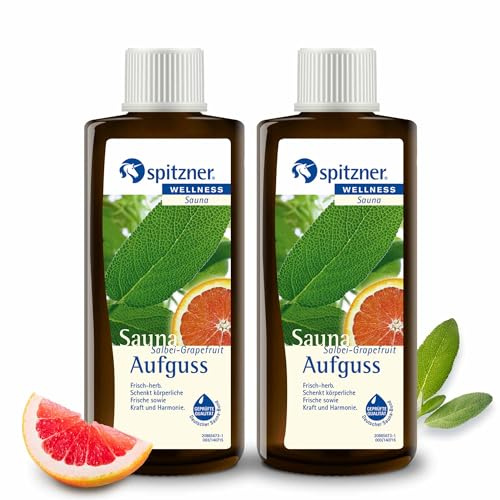 spitzner 2 Düfte Salbei Grapefruit 2er Set Vorteilspack Saunaaufguss je 190ml