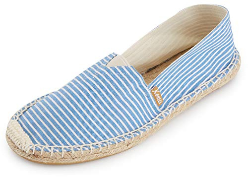 Kentti Espadrillas Easy-on a Righe Tomaia in Tela Uomo Blu 41 EU