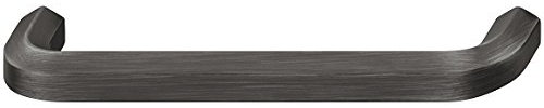 GedoTec Bogengriff Schubladen-Griff Vintage Möbelgriff vernickelt schwarz - MONA | Stangengriff aus Metall | BA 160 mm | Kommoden-Griff Antik im Landhaus-Stil | 1 Stück - Schrankgriff mit Schrauben