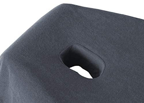 EXKLUSIV HEIMTEXTIL Massageliege Frottee Spannbettlaken mit Nasenschlitz Marke 70-80 cm x190-200 cm Anthrazit